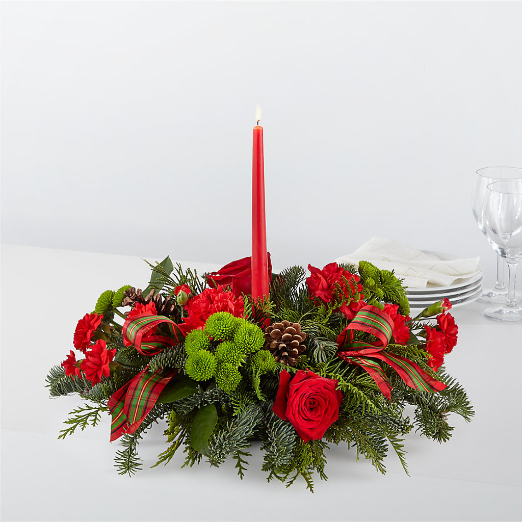By the Candlelight Centerpiece – Lulus Petals, Farmington NM