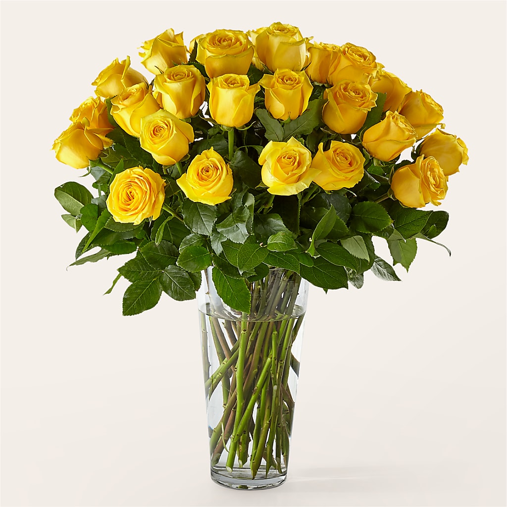 Long Stem Yellow Rose Bouquet – Lulus Petals, Farmington NM