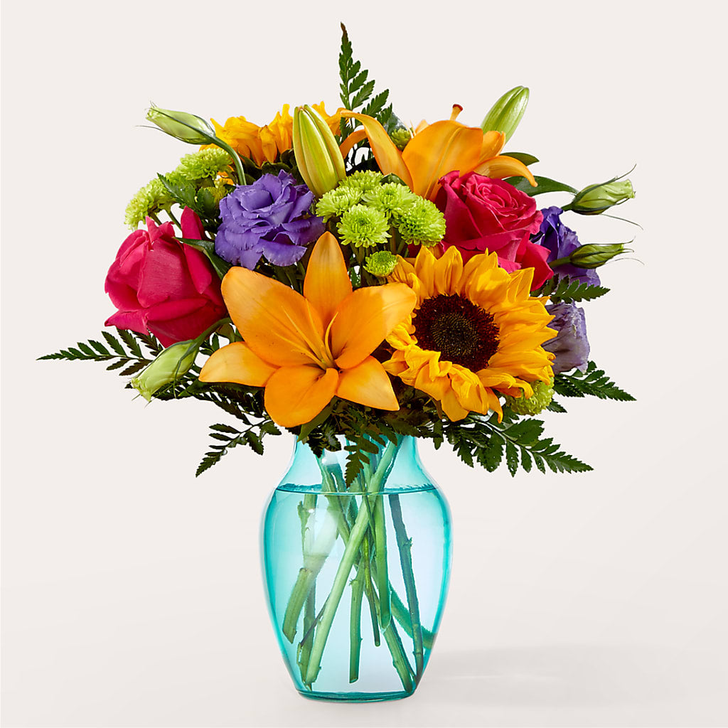Double Rainbow Bouquet – Lulus Petals, Farmington NM