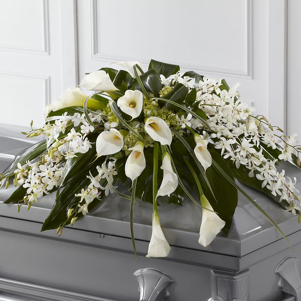 Angel Wings Casket Spray – Lulus Petals, Farmington NM