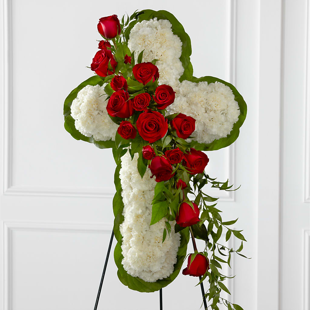 Floral Cross Easel – Lulus Petals, Farmington NM