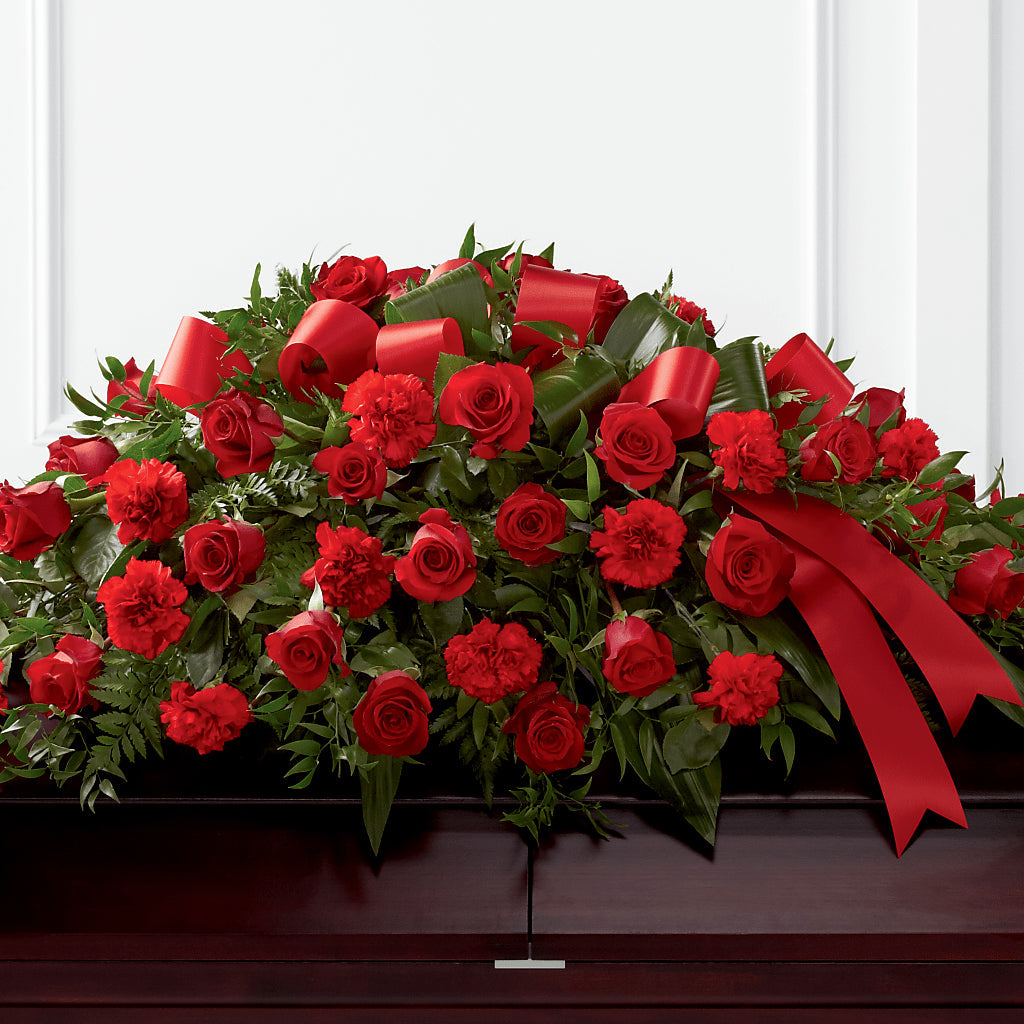 Tribute of Life Casket Spray – Lulus Petals, Farmington NM