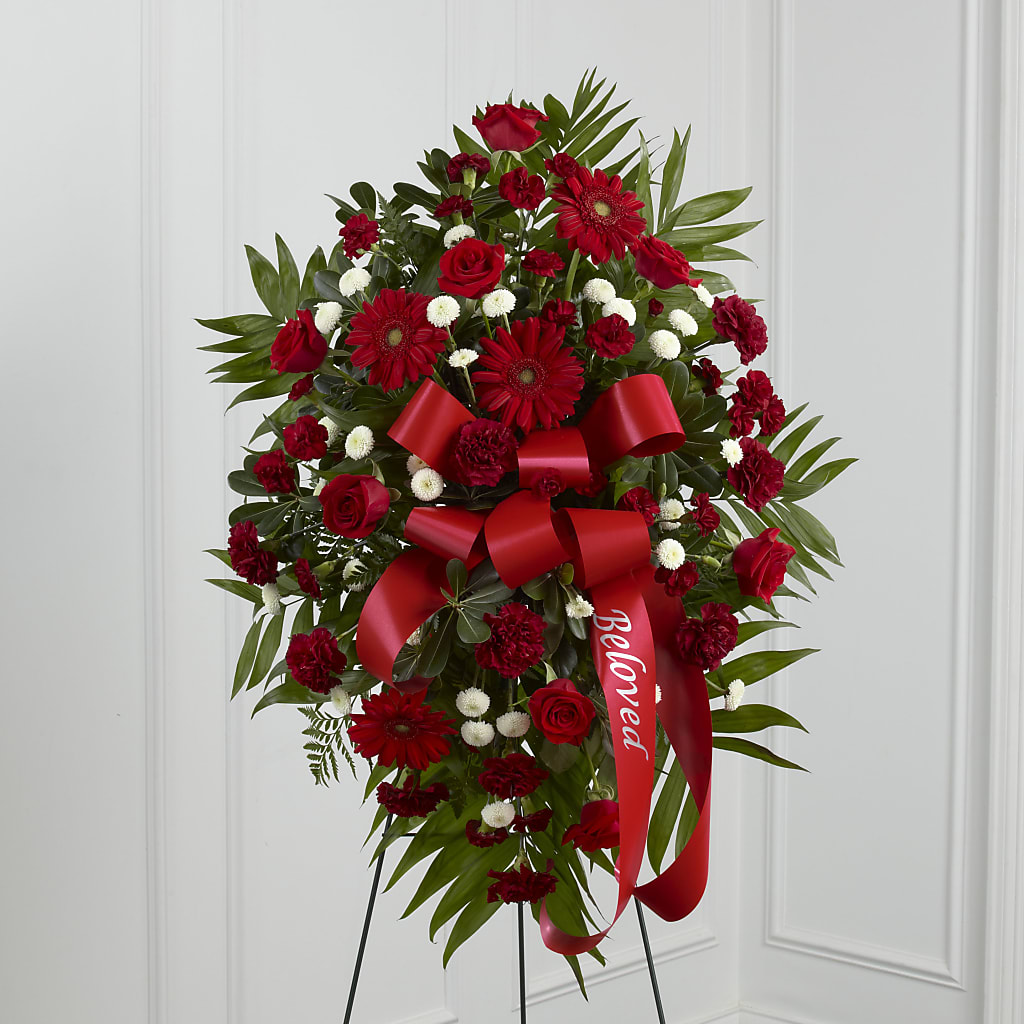 Treasured Memories Standing Spray – Lulus Petals, Farmington NM