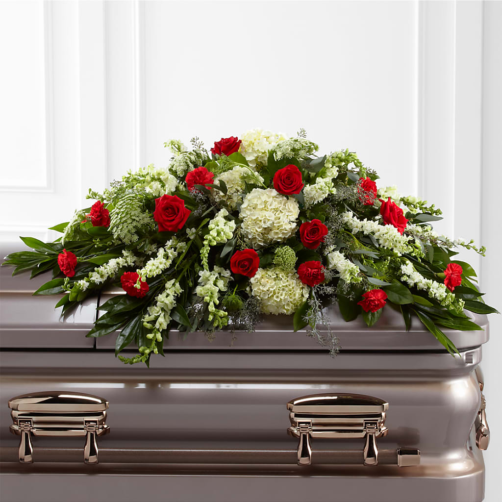 Sincerity Casket Spray – Lulus Petals, Farmington NM