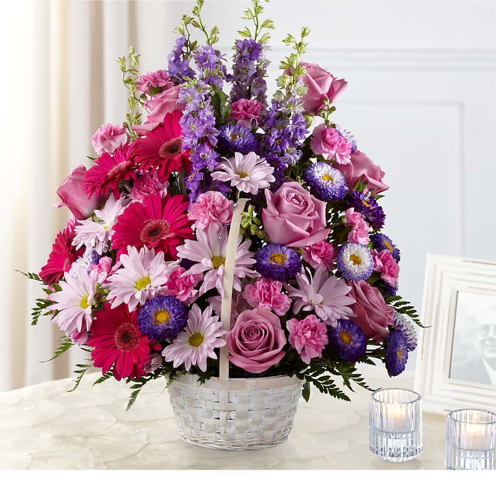 Pastel Peace Basket – Lulus Petals, Farmington NM