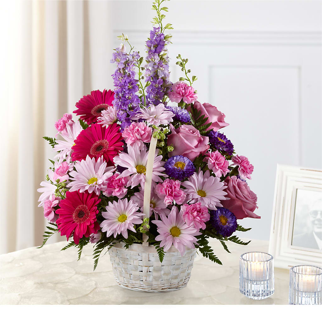 Pastel Peace Basket – Lulus Petals, Farmington NM
