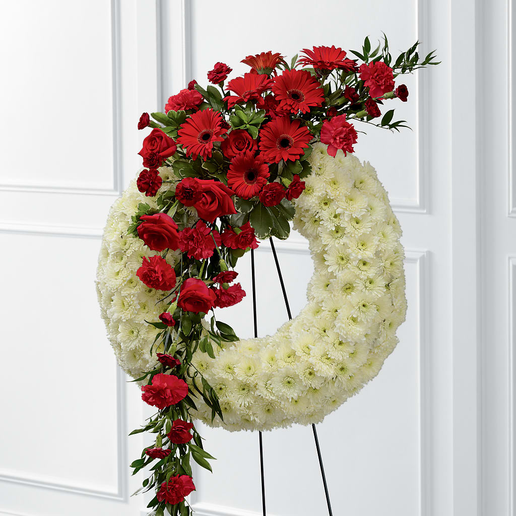 Graceful Tribute Wreath – Lulus Petals, Farmington NM