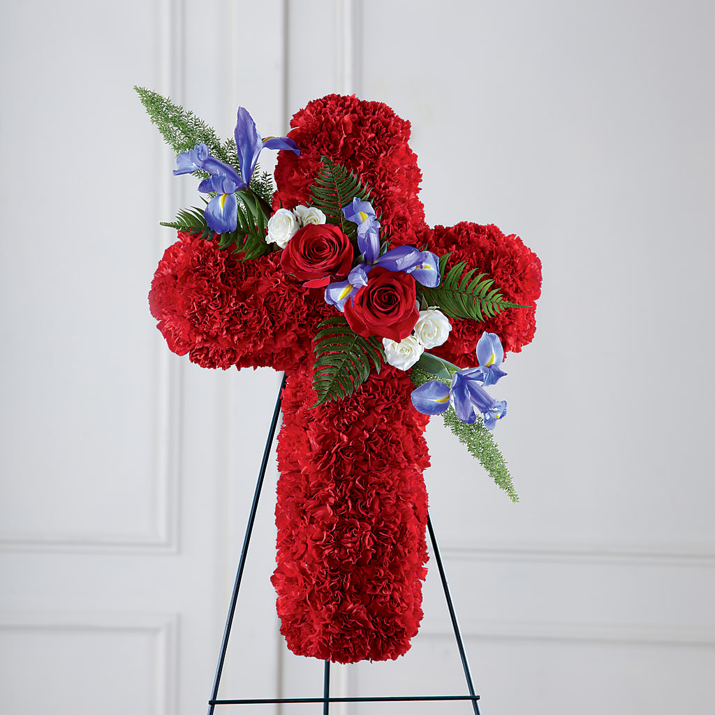 Faithful Hero Floral Cross – Lulus Petals, Farmington NM
