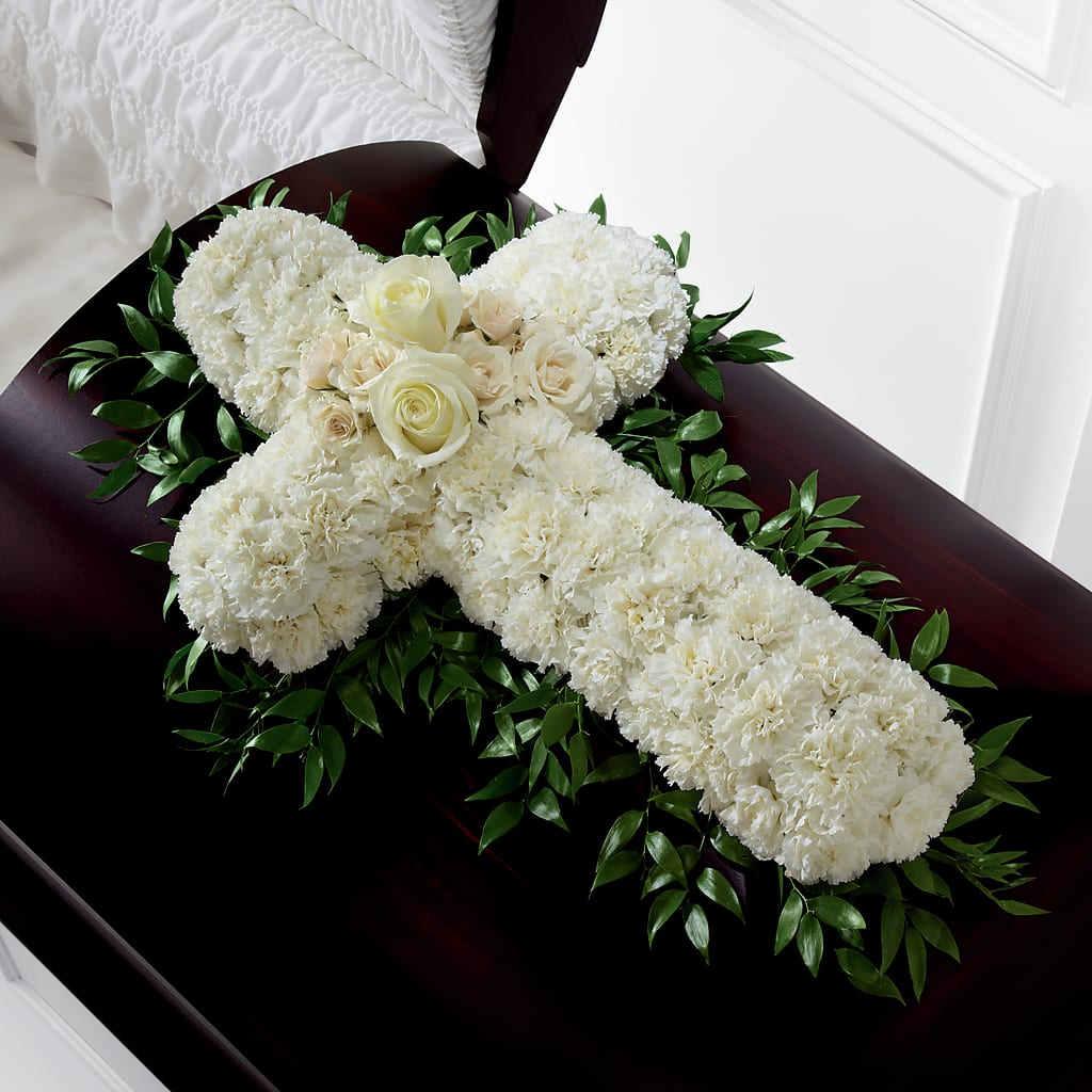 Peaceful Memories Casket Spray (Standard) – Lulus Petals, Farmington NM