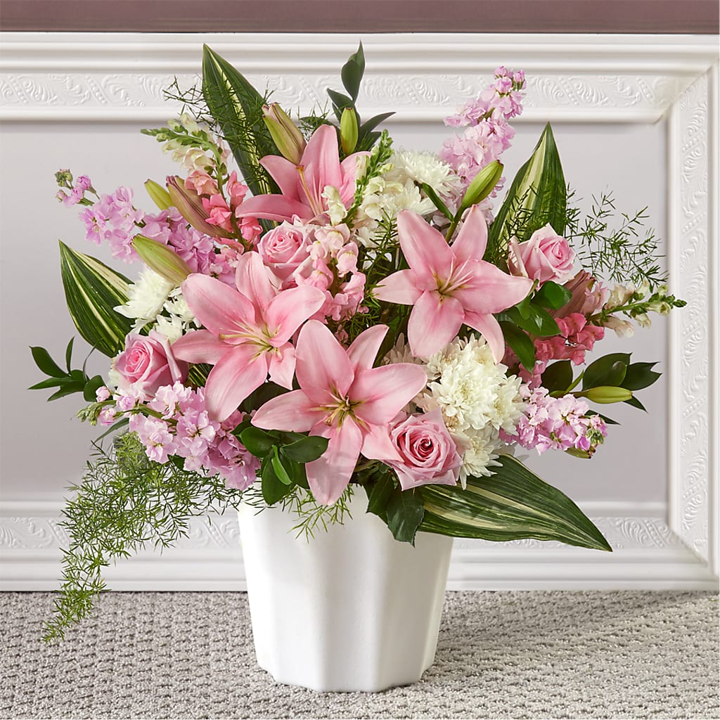 Simply Serene Floor Basket – Lulus Petals, Farmington NM
