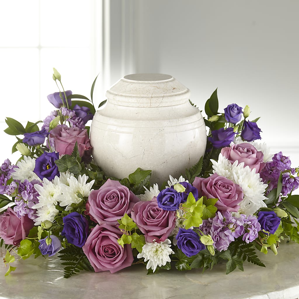 Blooming Sympathy Cremation Adornment – Lulus Petals, Farmington NM