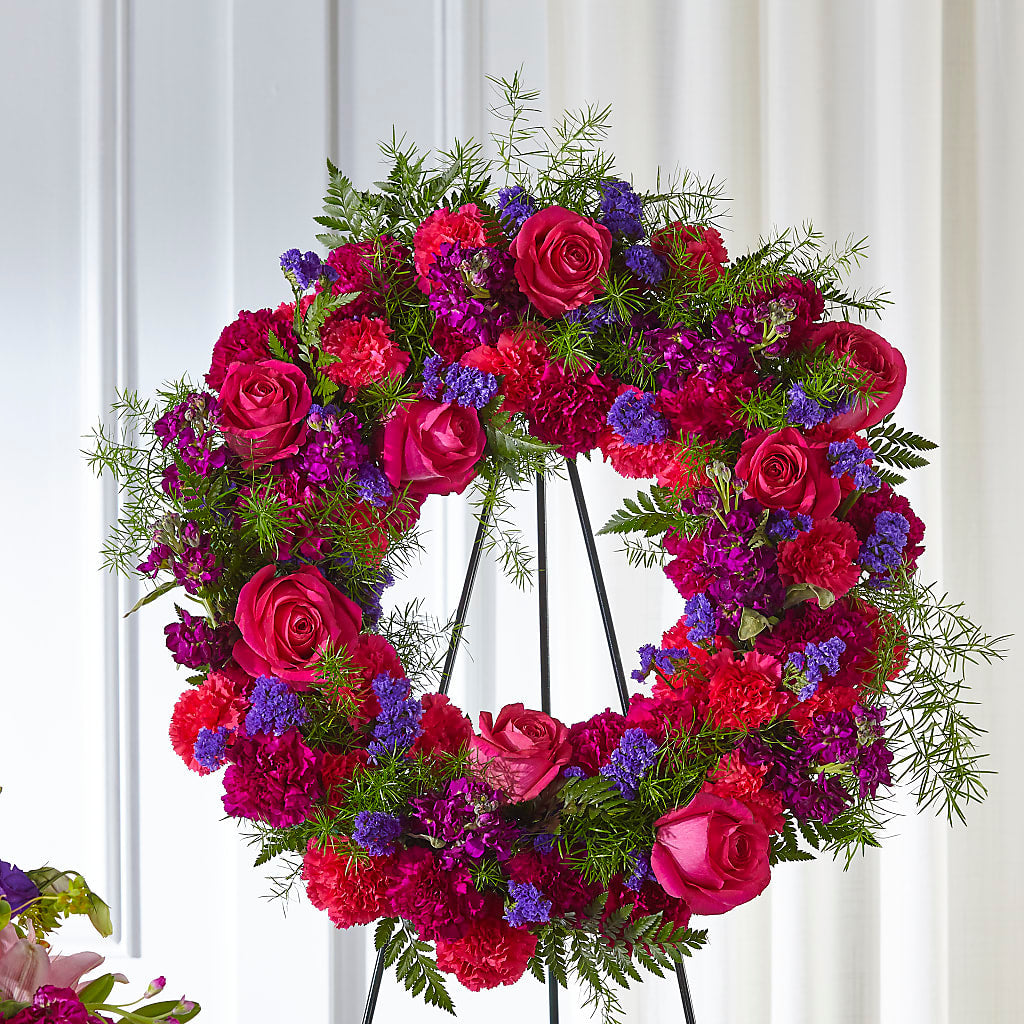 Calming Colors Wreath – Lulus Petals, Farmington NM