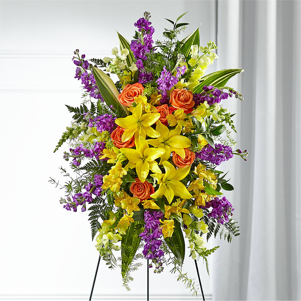 Thoughtful Prayers Standing Spray – Lulus Petals, Farmington NM
