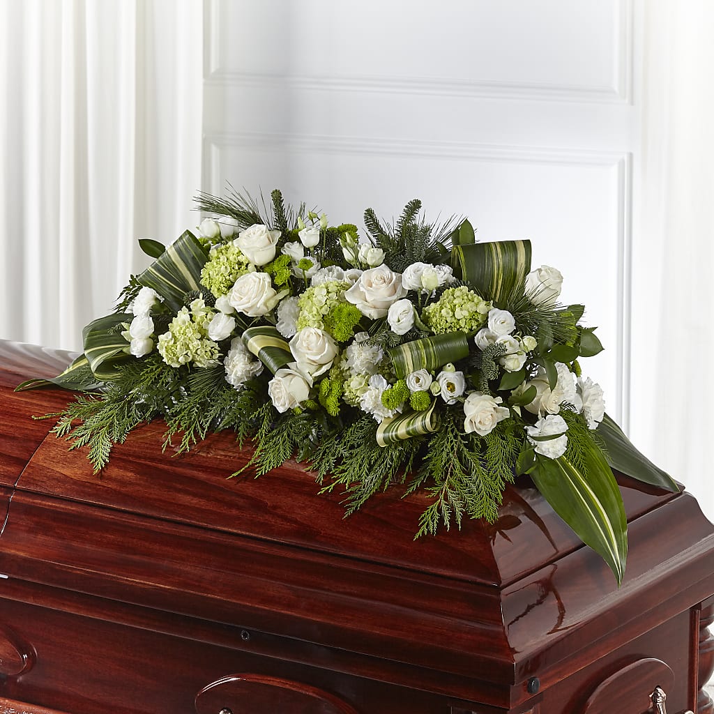 Hopeful Gesture Casket Spray – Lulus Petals, Farmington NM