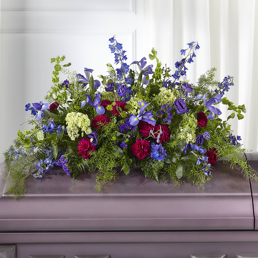 Always Treasured Casket Spray – Lulus Petals, Farmington NM