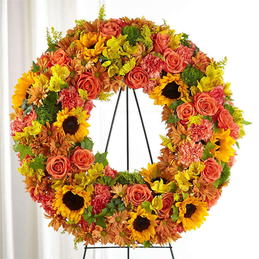 Autumnal Memories Wreath (Standard) – Lulus Petals, Farmington NM