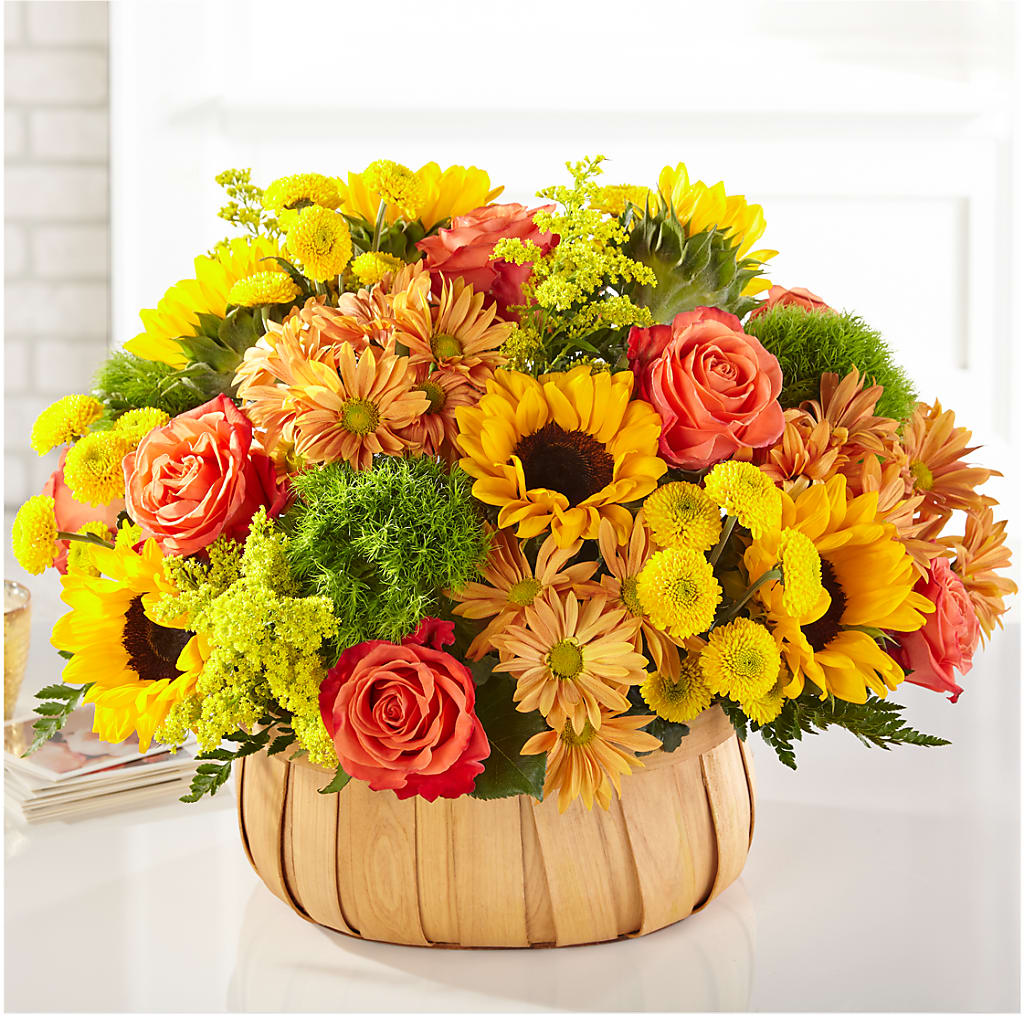 Harvest Sunflower Basket – Lulus Petals, Farmington NM