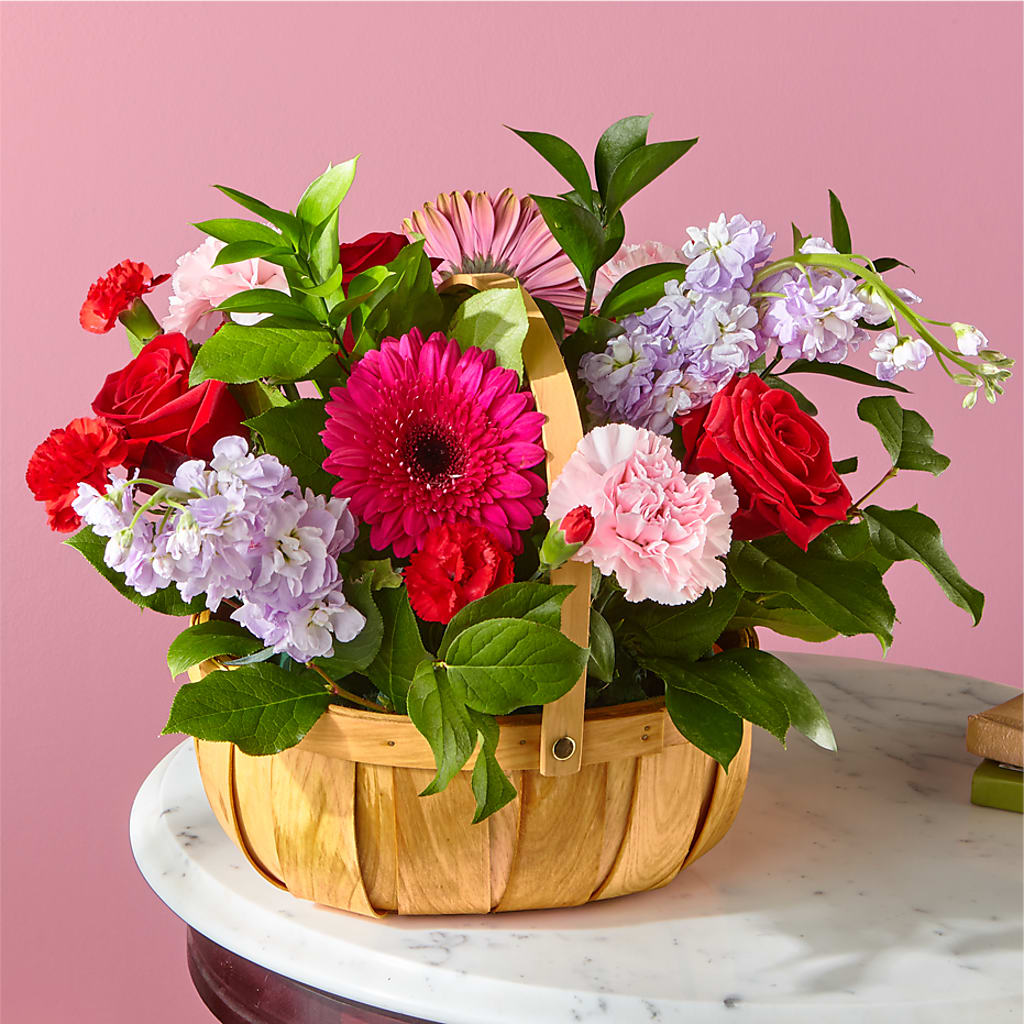 Pink Picnic Basket – Lulus Petals, Farmington NM
