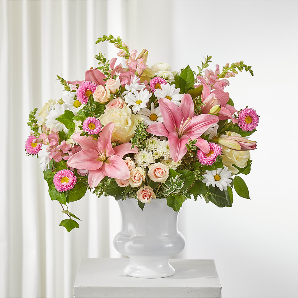 Empathetic Blooms Urn Arrangement – Lulus Petals, Farmington NM