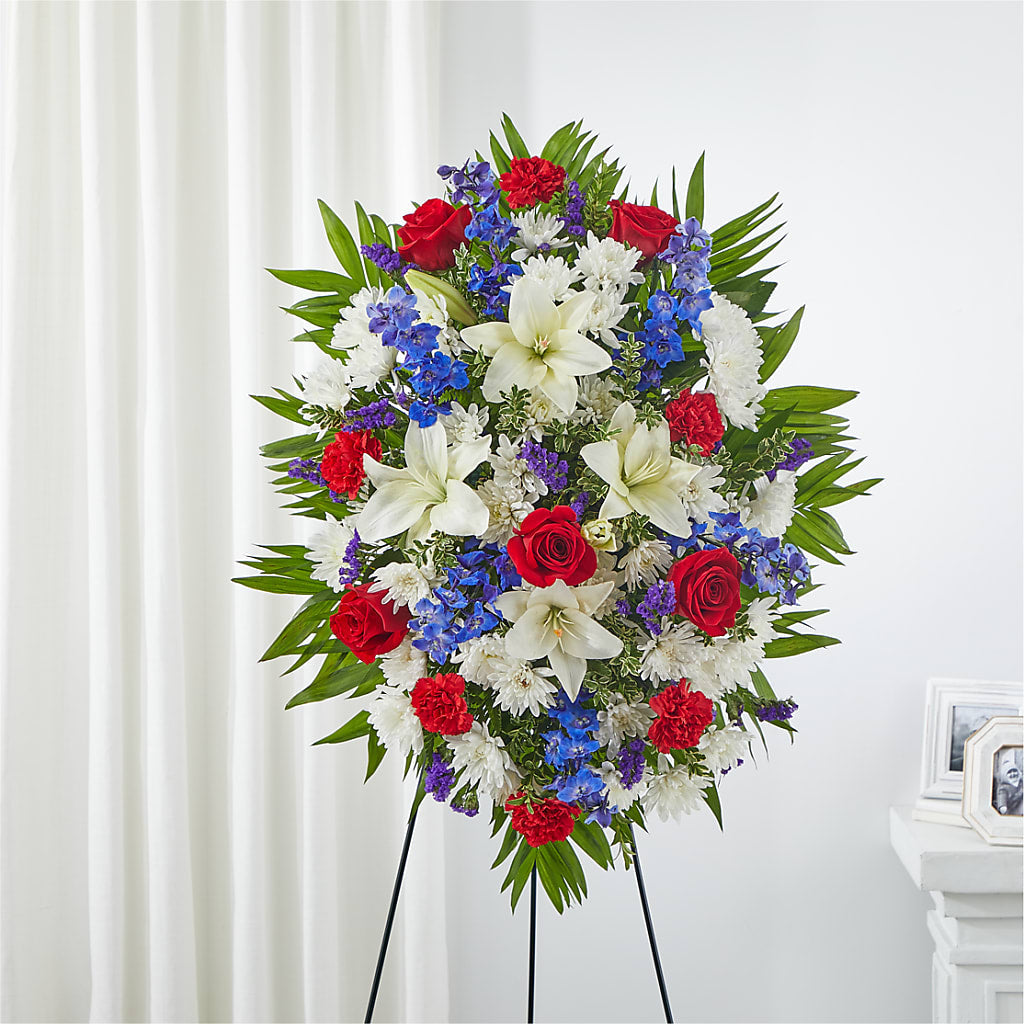 Cherished Service Standing Spray – Lulus Petals, Farmington NM