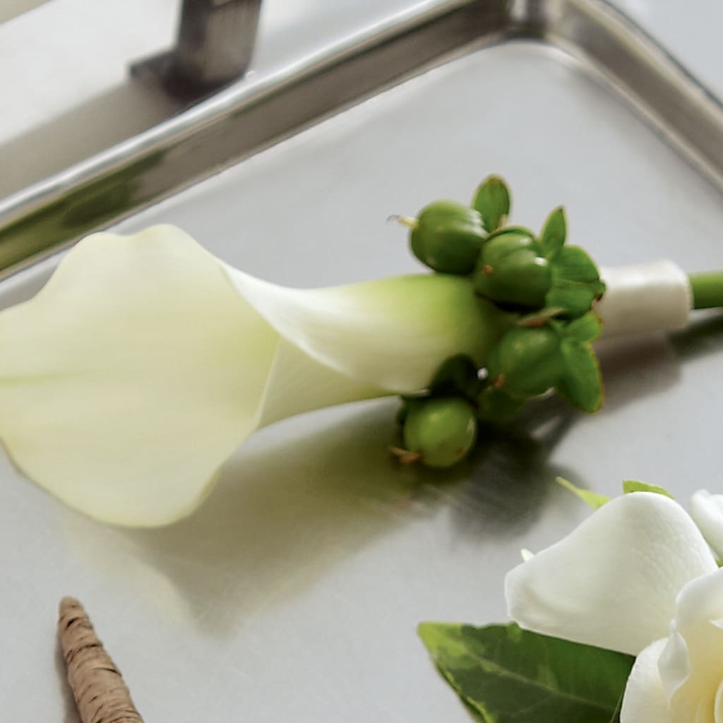White Calla Boutonniere – Lulus Petals, Farmington NM