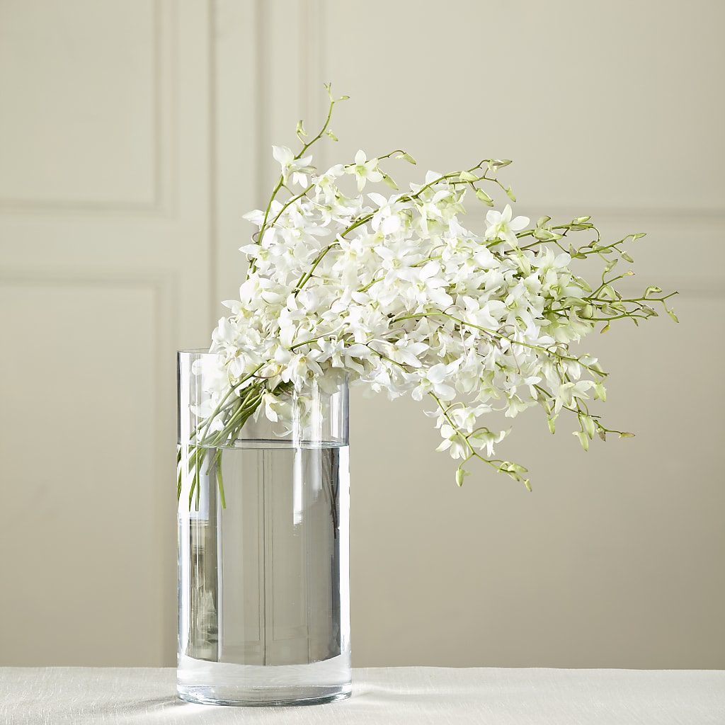 White Dendrobium Bouquet – Lulus Petals, Farmington NM