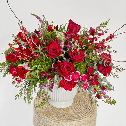 Big Red Bow Bouquet –  Lulus Petals, Farmington NM
