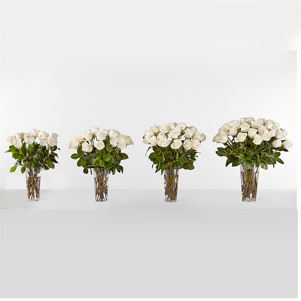 Long Stem White Rose Bouquet –  Lulus Petals, Farmington NM