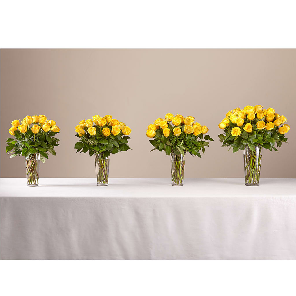 Long Stem Yellow Rose Bouquet –  Lulus Petals, Farmington NM