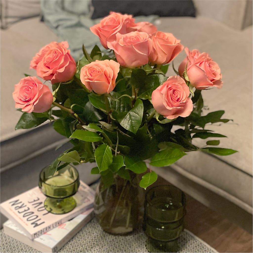 Long Stem Pink Rose Bouquet –  Lulus Petals, Farmington NM