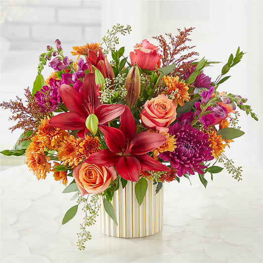 Burgundy Landscape Bouquet –  Lulus Petals, Farmington NM