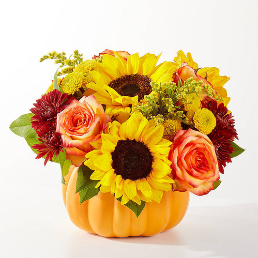 Golden Gourd Pumpkin Bouquet –  Lulus Petals, Farmington NM