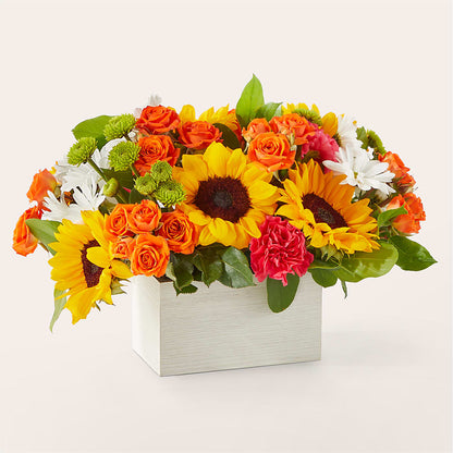 Sun-drenched Blooms Box Bouquet –  Lulus Petals, Farmington NM