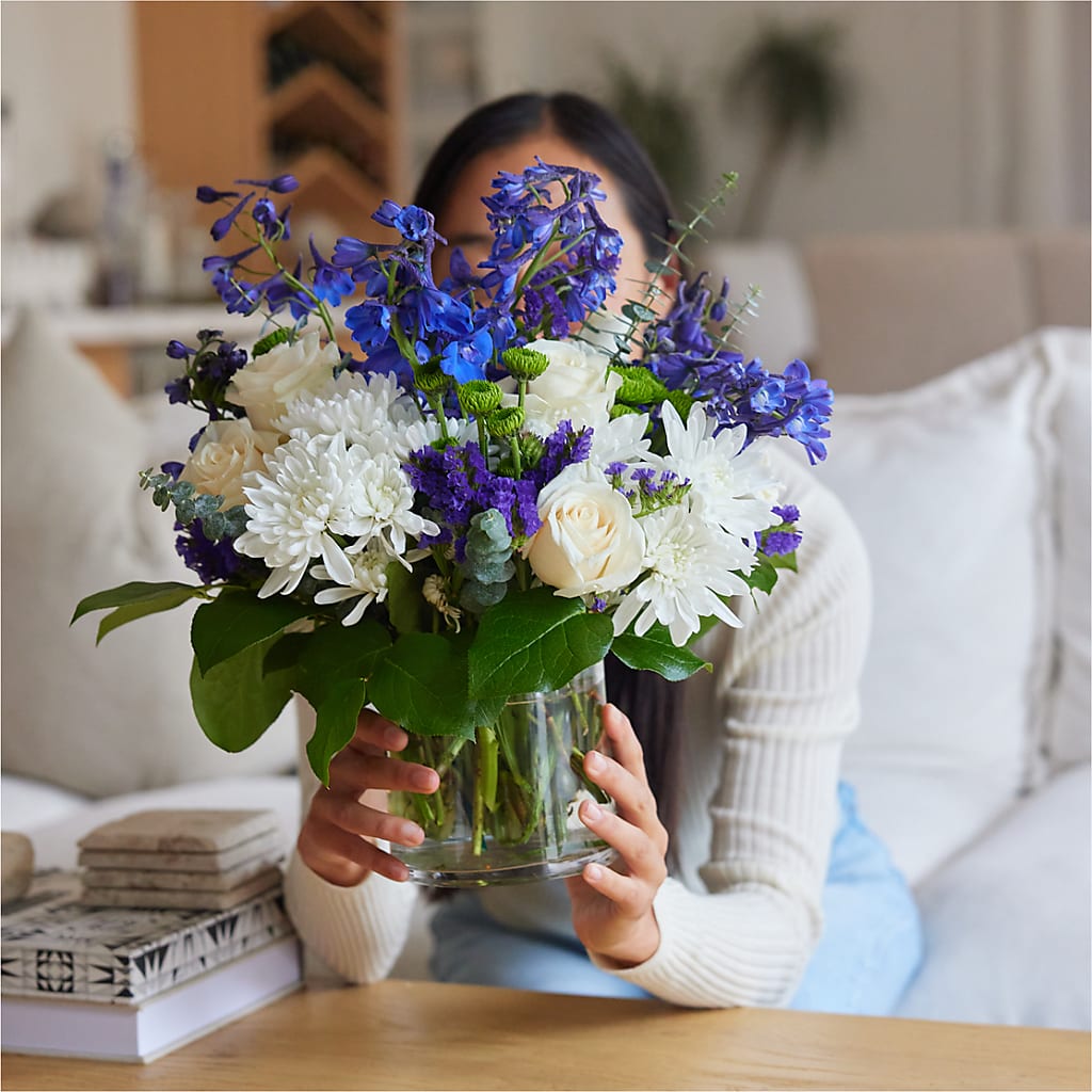 Cerulean Waves Bouquet –  Lulus Petals, Farmington NM