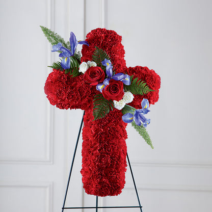 Faithful Hero Floral Cross –  Lulus Petals, Farmington NM