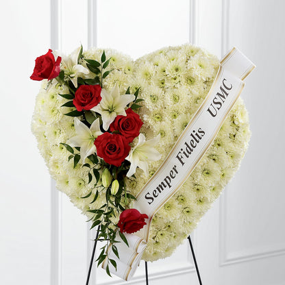 Heartfelt Hero Standing Heart –  Lulus Petals, Farmington NM