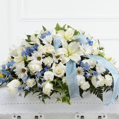 Tender Treasure Casket Spray –  Lulus Petals, Farmington NM