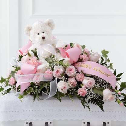 Touch of Sympathy Casket Spray –  Lulus Petals, Farmington NM