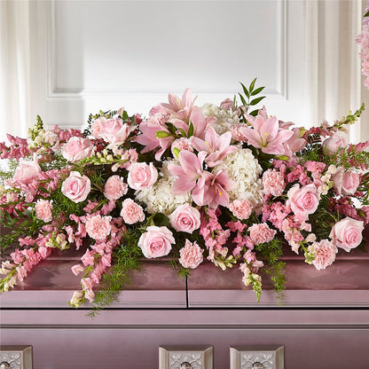 Life & Remembrance Casket Spray –  Lulus Petals, Farmington NM