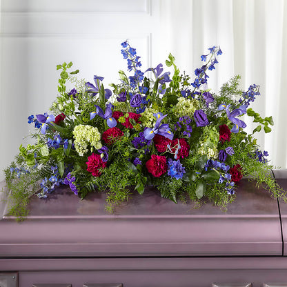 Always Treasured Casket Spray –  Lulus Petals, Farmington NM
