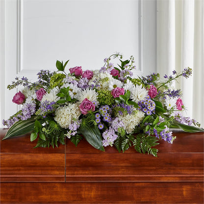Meadows of Serenity Casket Spray –  Lulus Petals, Farmington NM