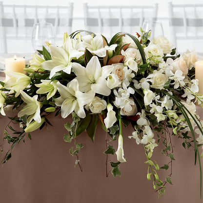 White Linen Arrangement –  Lulus Petals, Farmington NM