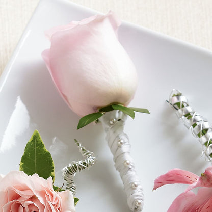 Pink Rose Boutonniere –  Lulus Petals, Farmington NM