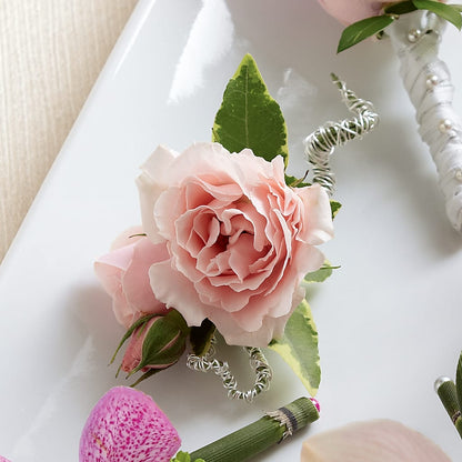 Pink Spray Rose Boutonniere –  Lulus Petals, Farmington NM