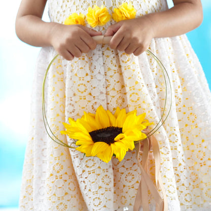 Sweet Sunshine Flower Girl Bouquet –  Lulus Petals, Farmington NM