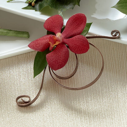 Red Mokara Boutonniere –  Lulus Petals, Farmington NM